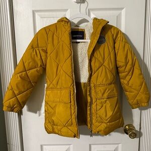 Girls Limited Too winter coat. Mustard yellow/gold Sz: 6x